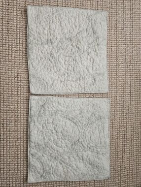 Pottery Barn Quilted Euro Shames- Set of 2
